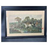 BREAKING COVER HUNT SCENE PRINT