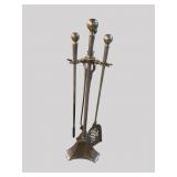 STEEL FIREPLACE SET