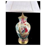 LARGE WILDWOOD ORIENTAL PORCELAIN BIRD MOTIF