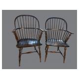 2 PAINE FURNITURE WINDSOR ARM CHAIRS