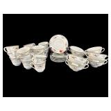 33 PCS ROYAL DOULTON KINGWOOD FINE CHINA CUPS AND