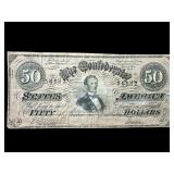 1864 CONFEDERATE STATES RICHMOND $50 NOTE