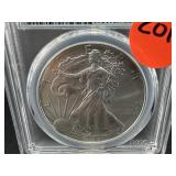 FIRST STRIKE PCGS MS70 SILVER EAGLE COIN