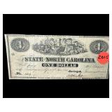 1866 RALEIGH NC NOTE