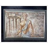CONTEMPORARY GREEK PAINTING IN FRAME