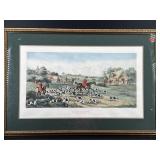 HUNT SCENE PRINT IN FRAME