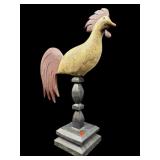SIGNED 1984 SPARGER TALL DECORATIVE ROOSTER ON