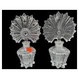 PR OF PRESS GLASS PERFUME BOTTLES