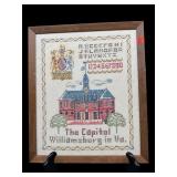 THE CAPITOL WILLIAMSBURG, VA CROSS STITCHING
