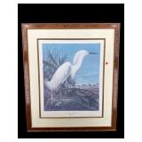 J.J.AUDUBON SNOWY HERON OR WHITE EGNET