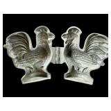 SMALL EARLY C&G CO. PEWTER ROOSTER CHOCOLATE MOLD