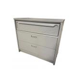 PAINT DECORATED 3 DRAWER CHEST