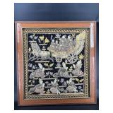 ANTIQUE BURMESE KALAGA JEWELED HAND EMBROIDERED
