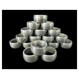 LOT OF PEWTER NAPKIN RINGS