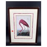 DECORATIVE FLAMINGO PRINT IN FRAME