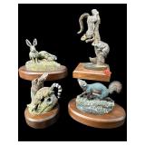 4 PC LOT OF THE HAMILTON COLLECTION ANIMAL