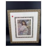 DECORATIVE WOMAN PORTRAIT PRINT