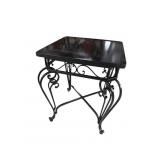 IRON WOOD TOP CENTER TABLE