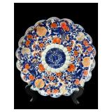 LARGE ANTIQUE IMARI PORCELAIN FLORAL MOTIF