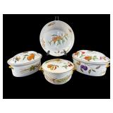 4 PCS ROYAL WORCESTER EVESHAM PORCELAIN SERVING