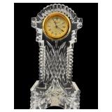 WATERFORD CRYSTAL GRANDFATHER DESK CLOCK