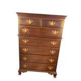 GEORGETOWN GALLERIES SOLID MAHOGANY CHEST ON CHEST