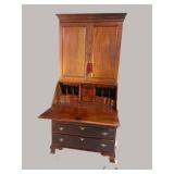 CRAFTIQUE SOLID MAHOGANY 2 PC SECRETARY