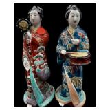 2 ANTIQUE JAPANESE KUTANI PORCELAIN FIGURES