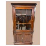 SOLID CHERRY LARGE CORNER CABINET