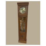 19TH CENT. GERMAN OAK TALL CASE CLOCK