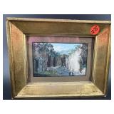 NEAPOLITAN SCHOOL 19TH CENT. GOUACHE PAINTING OF