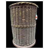 TALL WOVEN BASKET HAMPER