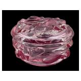 FENTON MADRAS PINK TRINKET BOX