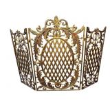 ORNATE FOLDING IRON SCREEN