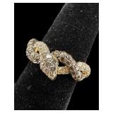 14K LE VIAN DIAMOND SNAKE SHAPED RING