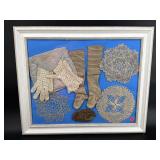 ARRANGEMENT OF EARLY CHILDRENS CLOTHES & DOILIES