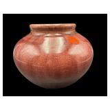 PISGAH FOREST POTTERY NC AMETHYST GLAZE VASE