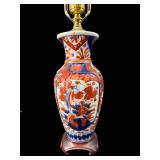 ORIENTAL IMARI STYLE PORCELAIN TABLE LAMP