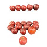 LOT OF WOODEN APPLES