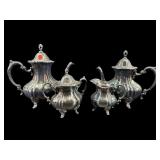 4 PC TOWLE SILVERPLATE TEASET