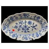 MEISSEN BLUE ONION SERVING PLATTER
