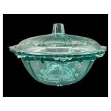 OYSTER AND PEARL TURQUOISE CANDY DISH