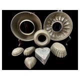 ANTIQUE LOT OF PEWTER MOLDS