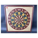 FOLK ART HAND PAINTED DART BOARD