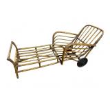 ANTIQUE BAMBOO CHAISE LOUNGE