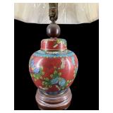 LARGE CLOISONNE GINGER JAR TABLE