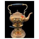ANTIQUE COPPER ENGLISH TILTING TEAPOT