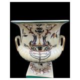 PORCELAIN FRENCH HAND PAINTED URN