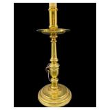 BRASS CANDLESTICK LAMP