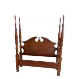 CHERRY QUEEN SIZE CARVED TALL POSTER BED